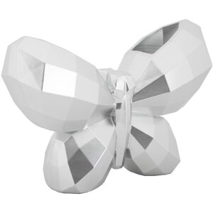 Mauro Ferretti Vase Schmetterling 22,5x8x15 cm silber