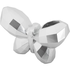 Mauro Ferretti Vase Schmetterling 22,5x8x15 cm silber