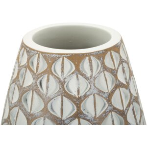 Mauro Ferretti Vază Tibet Ø 20x45,5 cm alb spălat