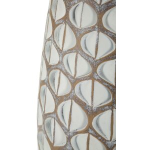 Mauro Ferretti Vază Tibet Ø 20x45,5 cm alb spălat