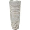Mauro Ferretti Vază Lemnoasă Ø 18x45 cm alb spălat
