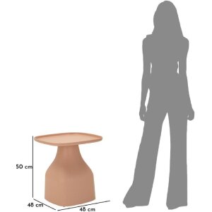 Mauro Ferretti Beistelltisch Gea 48x48x50 cm rosa