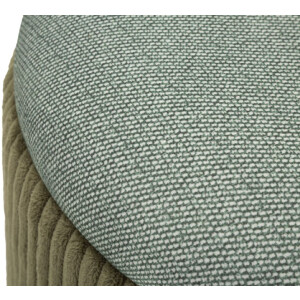 Bolzano Set 2 puffuri verde Ø38x38 cm și Ø32x28 cm cu spațiu de depozitare