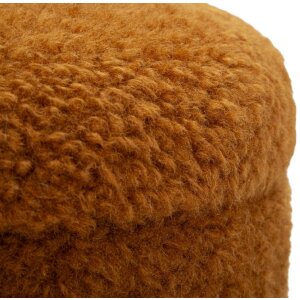 Saint-Moritz Aufbewahrungshocker Set 2tlg Ø40x47cm Ø32x38cm Braun