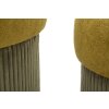 Set Pouf Aspen cu spațiu de depozitare verde 2 buc Ø42x44cm Ø35x37cm Catifea