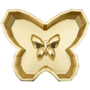 Butterfly Schale 20 5x17 5x3 cm goldfarben Polyresin Deko...