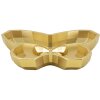 Bol Butterfly 20,5x17,5x3 cm auriu, decor fluture