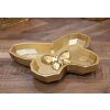 Bol Butterfly 20,5x17,5x3 cm auriu, decor fluture