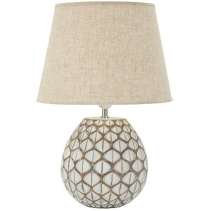 Mauro Ferretti Tischlampe Tibet Ø35x52 cm White...