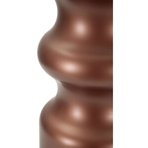 Rosenthal Tischlampe Glas Braun Gold Ø40.5x69.5cm E27 max 40W Stoffschirm