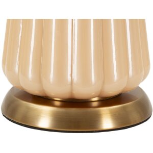 Lampă de masă Perly Ø36,5 x 68,5 cm, Sticlă și Stofă Auriu