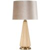 Lampă de masă Perly Ø36,5 x 68,5 cm, Sticlă și Stofă Auriu