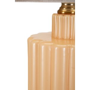 Mauro Ferretti Tischlampe Perly Ø 40,5x69,5cm Glas Gold E27 40W