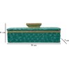 Mauro Ferretti Cutie de Depozitare Grent Verde-Auriu 18,8x6,4x10,8 cm