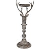 Clayre & Eef Suport Lumânări Cerb Antik-Grau 17x14x42 cm
