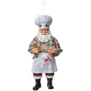 Clayre & Eef Weihnachtsmann Hänger 10x6x17 cm...