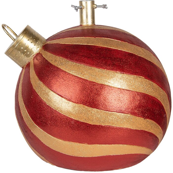 Clayre & Eef 6MG0152 Weihnachtsbaumständer Rot-Gold 43x40x41 cm
