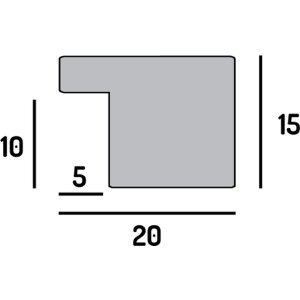 FramesFactory Ramă Foto Hekla 18x24 cm Negru
