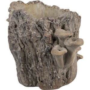 Clayre & Eef 6TE0577M Blumentopf Braun Beige 24x18x18 cm Steinoptik