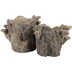 Clayre & Eef Ghiveci Decorativ Aspect Piatră Naturală 19x17x16 cm