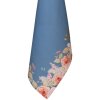 Clayre & Eef FFA42BL Küchentuch Blau 50x70 cm mit floralem Muster