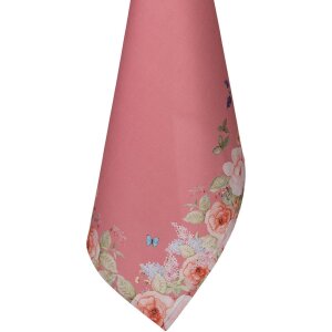 Clayre & Eef FFA42P Küchentuch 50x70 cm Florales Design Rosa Baumwolle