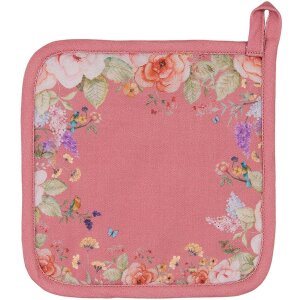 Clayre & Eef Cratiță Roz cu Model Floral 20x20 cm,...