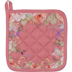 Clayre & Eef Cratiță Roz cu Model Floral 20x20 cm,...
