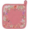 Clayre & Eef Cratiță Roz cu Model Floral 20x20 cm, Bumbac