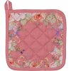 Clayre & Eef Cratiță Roz cu Model Floral 20x20 cm, Bumbac