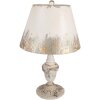 Clayre & Eef Tischlampe Ø36x55cm E27 60W Beige Grau Vintage-Stil