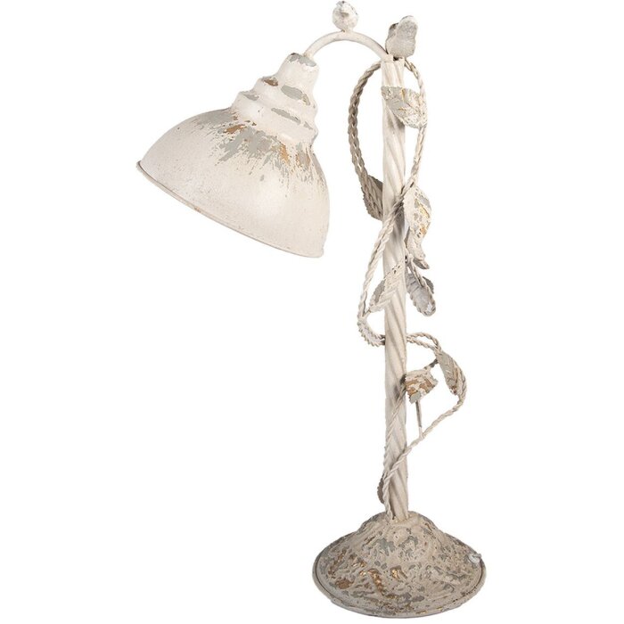 Clayre & Eef Lampă de masă Beige-Gri Vintage 35x19x62cm