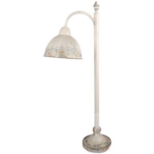 Clayre & Eef 5LMC0052 Tischlampe Antik-Beige Grau...