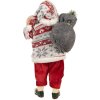 Clayre & Eef 66232 Weihnachtsmann Dekofigur Rot Weiß 13x13x28 cm