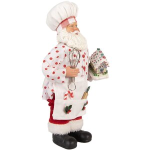 Decorațiune Moș Crăciun Clayre & Eef 15x10x28 cm -...