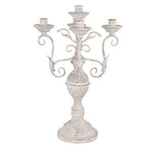 Clayre & Eef 5Y1291 Suport Lumânări Fier Alb...