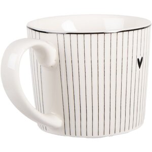 Clayre & Eef 6CEMU0180 Becher 12x8x7 cm 275 ml Porzellan