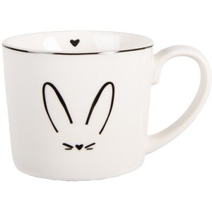 Clayre & Eef Cană Porțelan 275ml 12x8x7 cm