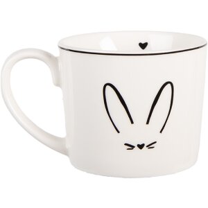 Clayre & Eef Cană Porțelan 275ml 12x8x7 cm