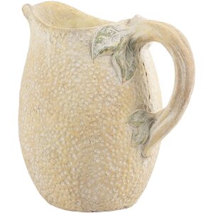 Vas decorativ Clayre & Eef Galben și Verde 20x15x20 cm