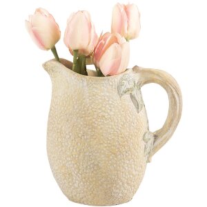 Vas decorativ Clayre & Eef Galben și Verde 20x15x20 cm