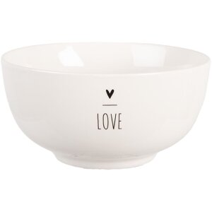 Clayre & Eef Bol Porțelan Ø 14x7 cm, 500 ml