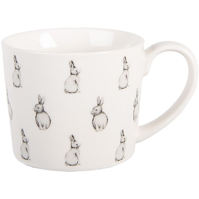 Cana Clayre & Eef BNSMU 275ml Alb Negru Porțelan