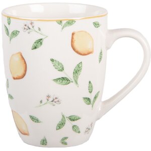 Cană Clayre & Eef LELMU0001 350ml Alb Galben