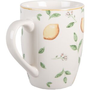 Cană Clayre & Eef LELMU0001 350ml Alb Galben