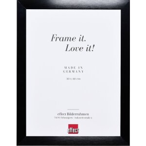 Rama foto Alu Profil S3 – Neagră & Argintie, cu sticlă transparentă, antireflex sau acrilică