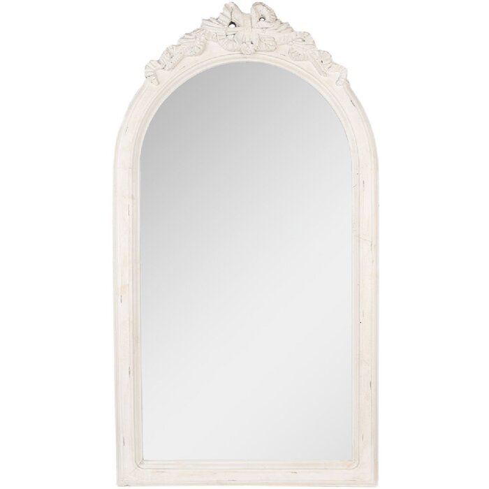 Clayre & Eef 52S326 Spiegel 50x4x92 cm Weiß Wandspiegel