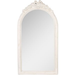 Clayre & Eef 52S326 Spiegel 50x4x92 cm Weiß Wandspiegel