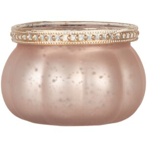 Clayre & Eef 6GL5213 Teelichthalter Rosa Ø 9x6 cm