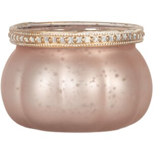 Clayre & Eef 6GL5213 Teelichthalter Rosa Ø 9x6 cm